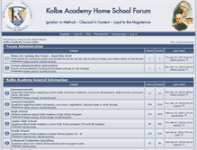 Tablet Screenshot of kolbeforum.org